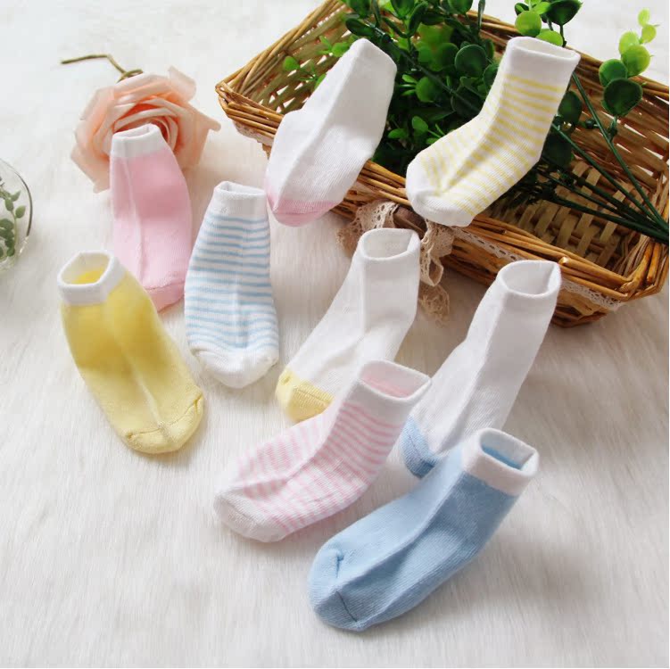 3 hộp quà đôi cotton trẻ em vớ trẻ sơ sinh vớ trẻ em bốn mùa không huỳnh quang bán hộp quà tặng bé sơ sinh