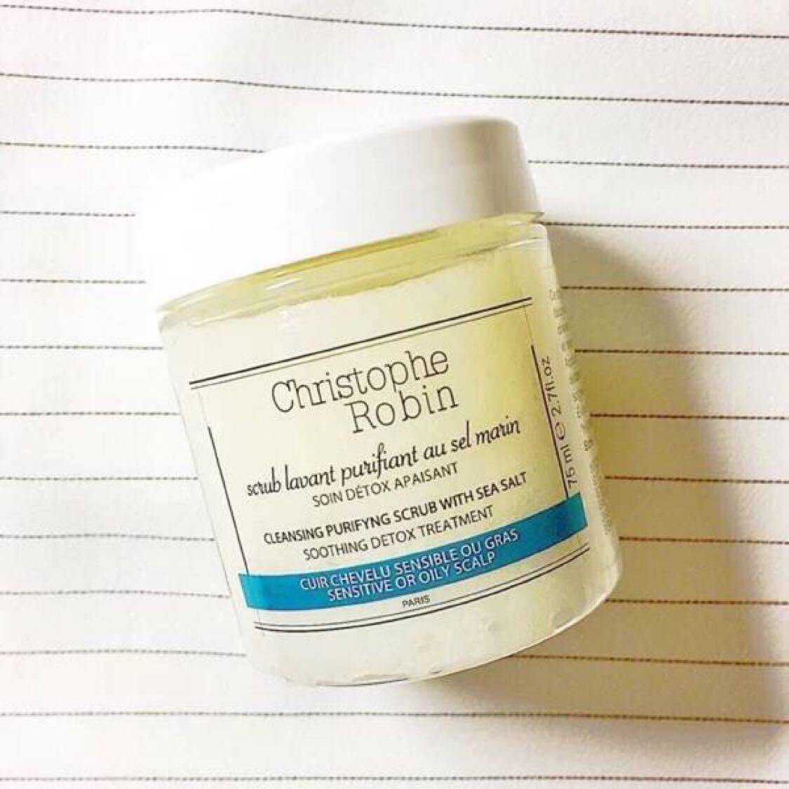 Christophe Robin CR Sea Salt Soothing Scalp Cleansing Cream Shampoo 75ml 250ml