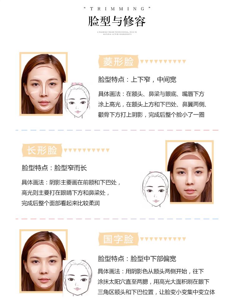 Thanh ánh sáng cao bột mũi bóng mặt sửa chữa khả năng dính Alice túp lều net red với rung âm thanh Hàn Quốc đúp head dual-sử dụng người mới bắt đầu bắt sáng clio