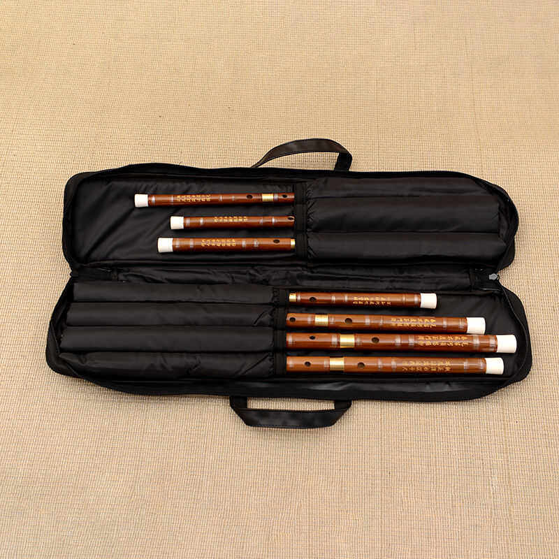 Complete Set of Flutes, Five Transverse Flutes, Seven-Piece Set, Bamboo Flutes for Beginners, Adults with No Prior Experience, Musical Instruments, Bamboo Flutes, Model 189
