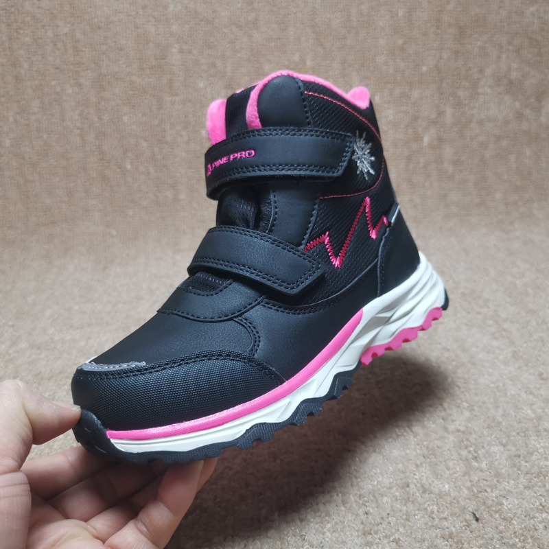 Export European winter foreign trade girls waterproof snow boots to help plume minus 20 degrees to warm primary school cotton boots