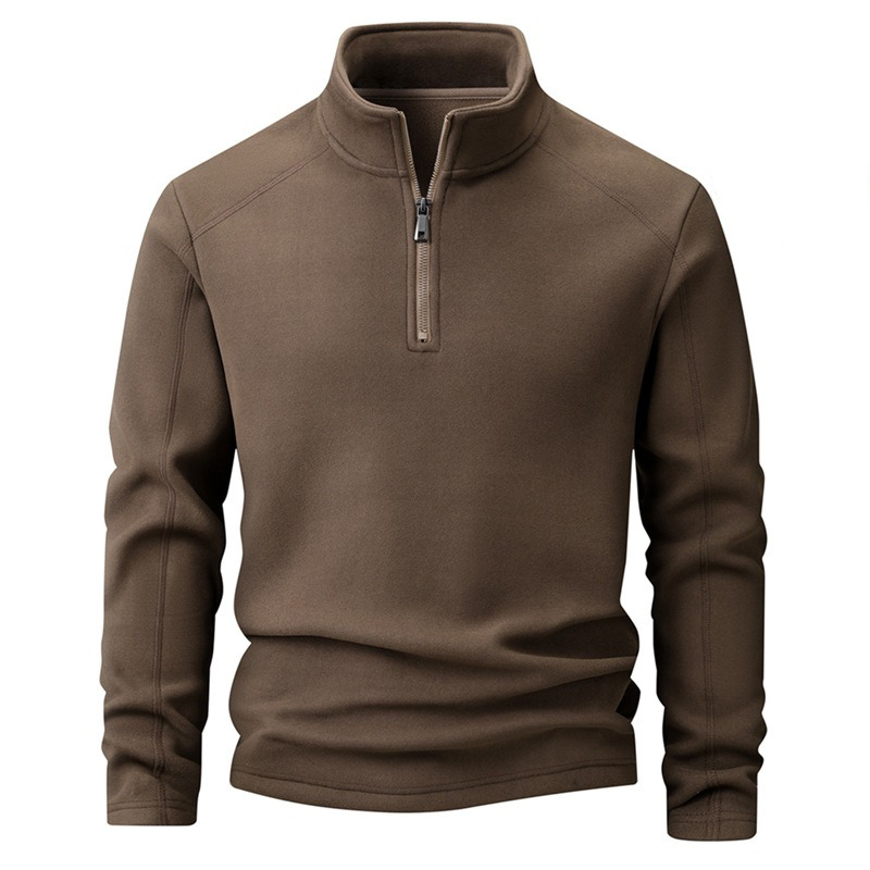 Marolio~German Craftsmanship! Men's Fleece-Lined Thickened Warm Half-Zip Fleece Sweatshirt Polar Fleece Top