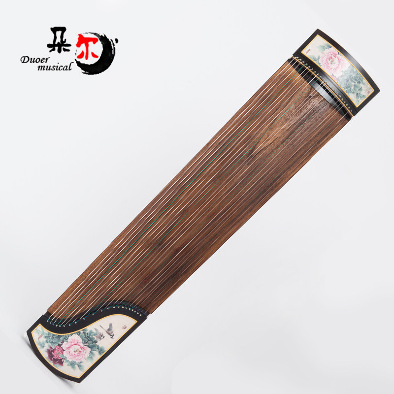 Van-nests Play Instruments Adult Children Play the Appraisal Exam Solid Wood Koto Flower Group Brocade to dig the zither GZ-385