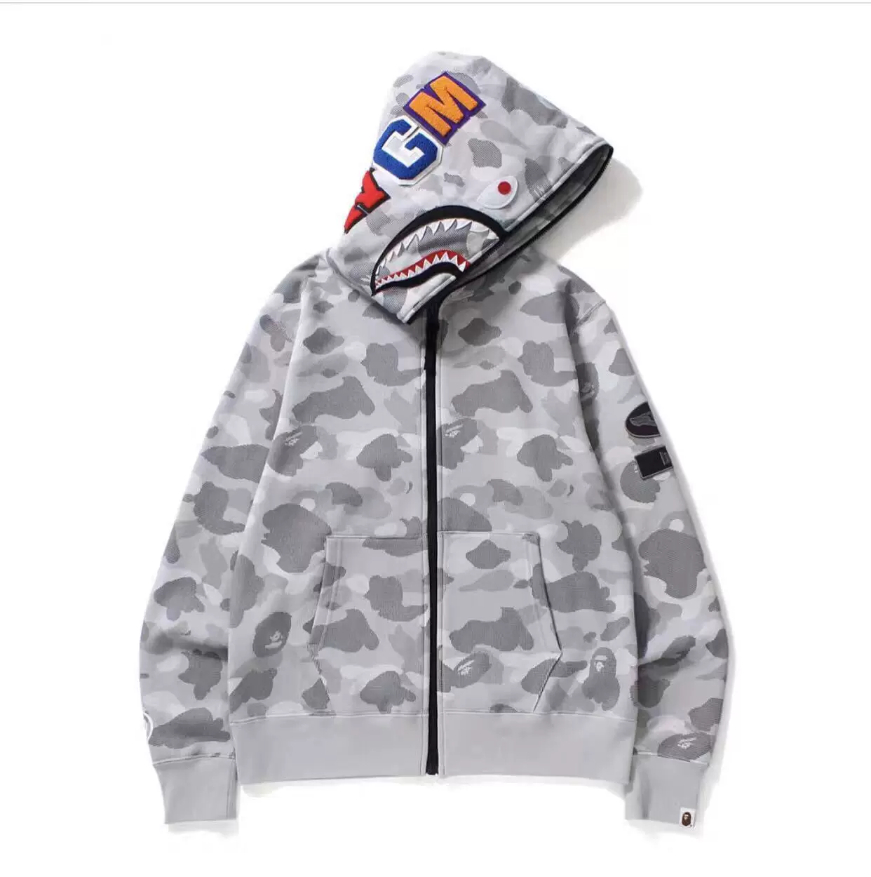 BAPE Black and White Shark Hand Hand