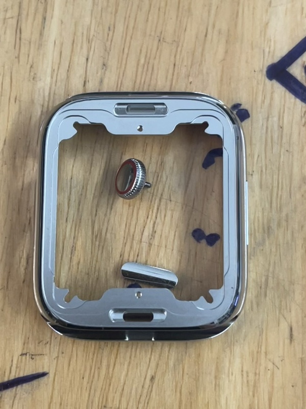 Suitable for Apple Watch 456 Generation Se Stainless Steel Middle Frame Applewatch Shell Replacement S7 S8 Crown Repair Frame