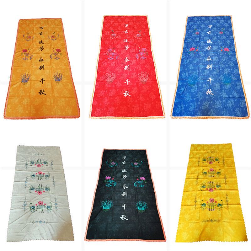 Funeral Clothing, Embroidered Funeral Banners, Coffin Covers, Red, Blue, Black, Yellow Funeral Supplies Wholesale