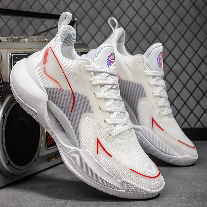 Blitz 9 Shock-Absorbing Practical Basketball Shoes for Men, Ultra-Light V2 Low-Top Soft Elastic Sports Sonic 9 Pink Women's Student Sneakers