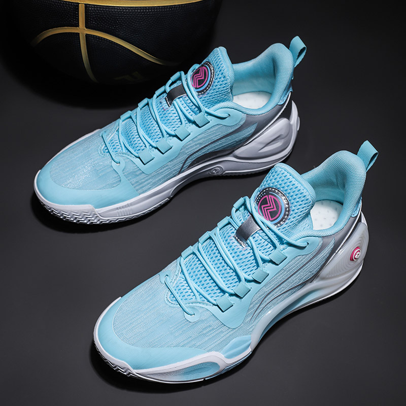 Spring New Model Competition Blitz 9 Peach Professional Basketball Shoes for Men, Wear-Resistant, Shock-Absorbing, Rebound, Practical Training Sneakers