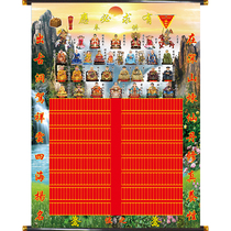 High-end canvas new landscape painting Zhongtang painting silk cloth list size Hall single