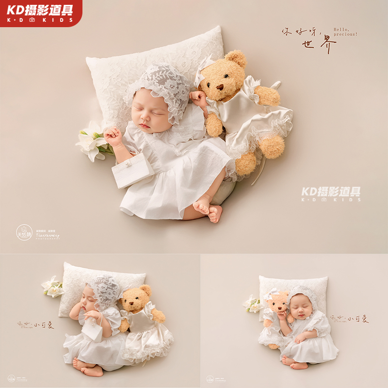 Kd New Baby Photography Clothes Princess Dress Full Moon Photo Outfit Doll Home Photo Studio Photo Shoot Set Kd New Baby Photography Clothes Princess Dress Full Moon Photo Outfit Doll Home Photo Studio Photo Shoot Set