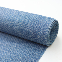 Shuijiafang vegetation dyeing hand-woven fabric Blue dyeing woven jacquard Guizhou aquarium fabric Homespun clothing DIY fabric