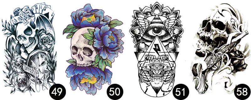 Một bộ mười hình xăm cánh tay hoa cá nhân nam và nữ không thấm nước bền Hàn mô phỏng totem hình xăm cơ thể xăm giả lâu trôi