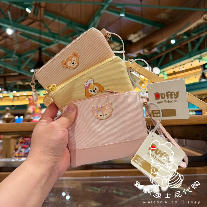 Shanghai Disneyland Trendy Color Duffy and Linabell Coin Purse Pendant Portable Storage Gift