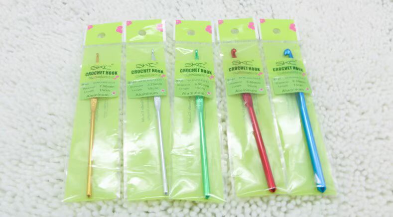 Nhãn hiệu SKC màu móc đơn đầu móc áo len mũ móc pin Công cụ đan DIY 15CM - Công cụ & vật liệu may DIY bấm chỉ