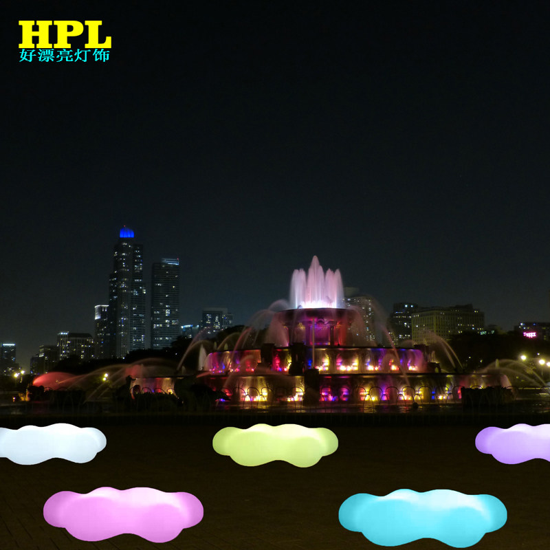 Outdoor Plaza Children Seat Mall Beauty Chen Luminous Mesh Red Cloud Duo Chair Garden Forest Landscape Pentagram Star Bench