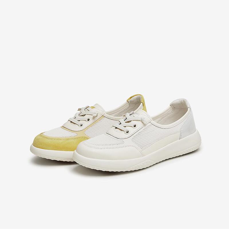 Bata/25 Summer Model Mesh Breathable Cowhide and Sheepskin Versatile Lightweight Comfortable Sports Casual Sneakers Wrv90