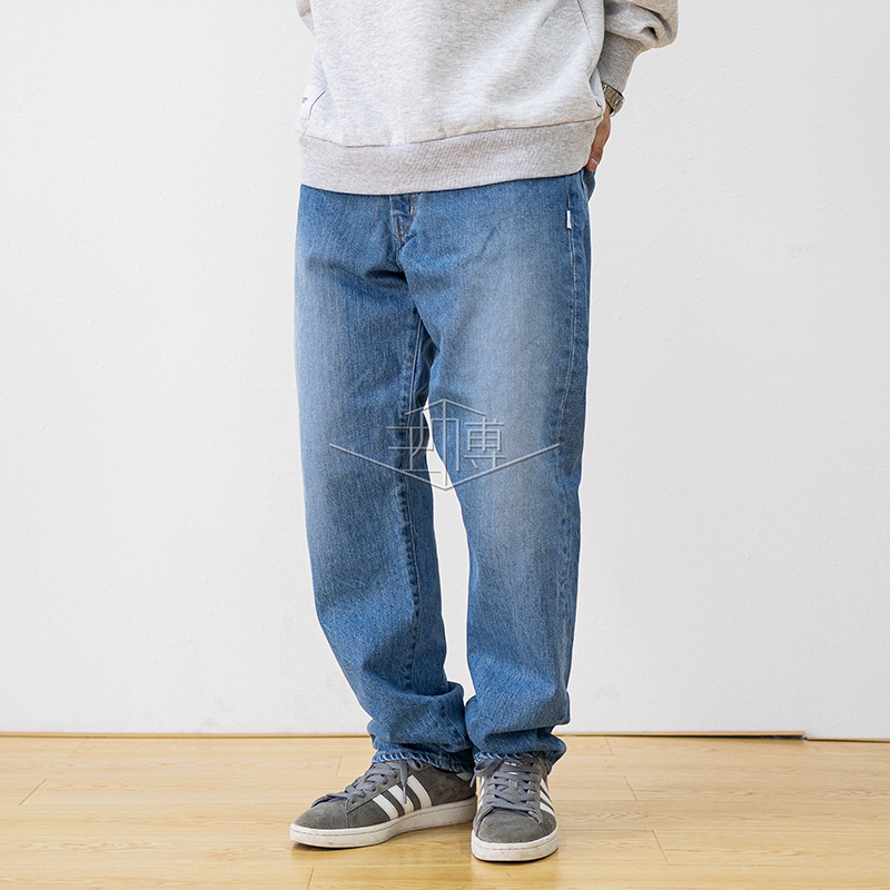 WTAPS BLUES BAGGY TROUSERS COTTON DENIM | oroprint.it