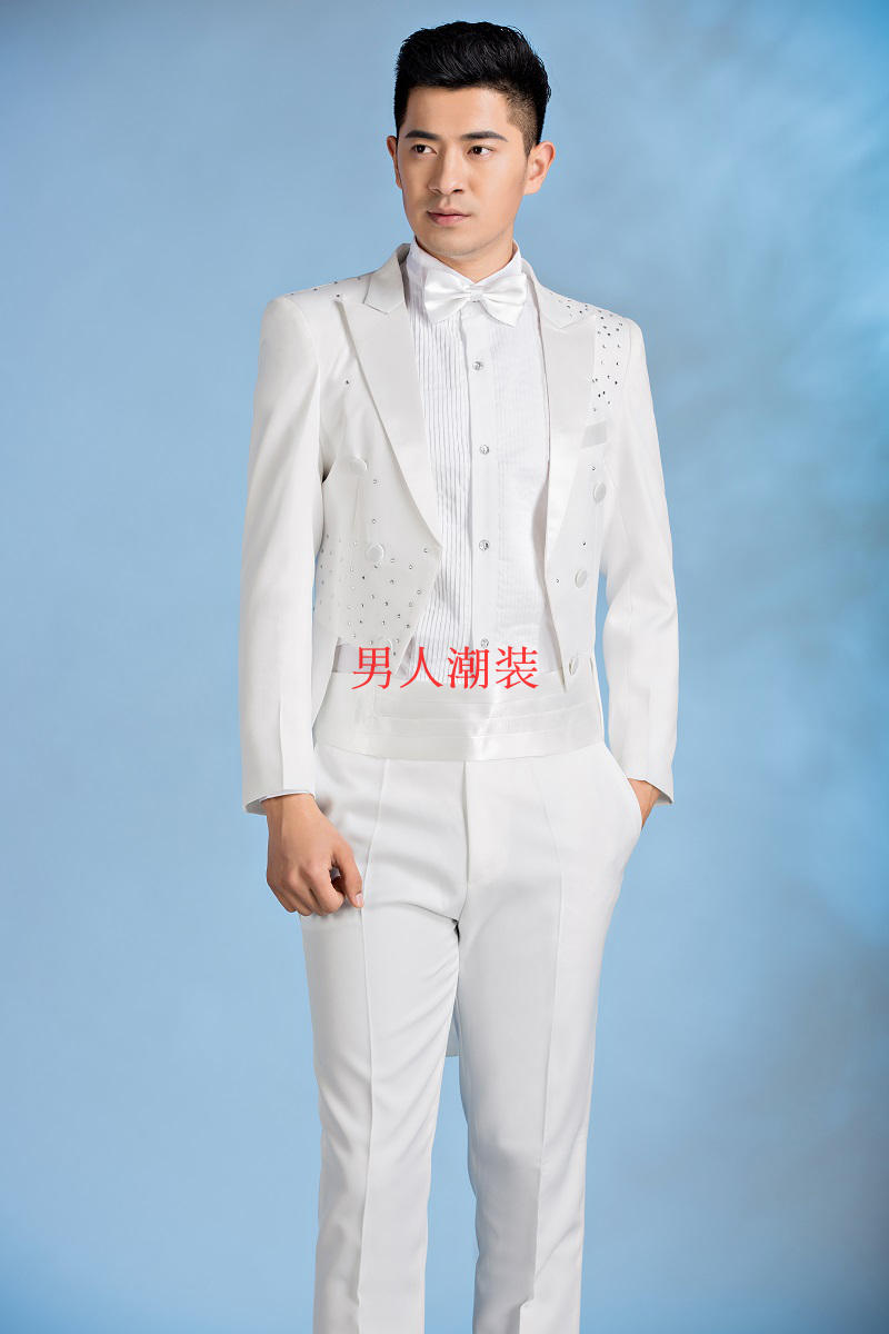 Cao cấp của nam giới tuxedo trang phục sân khấu lệnh điệp khúc phù hợp với tiệc cưới nghệ thuật kiểm tra phù hợp với ăn mặc