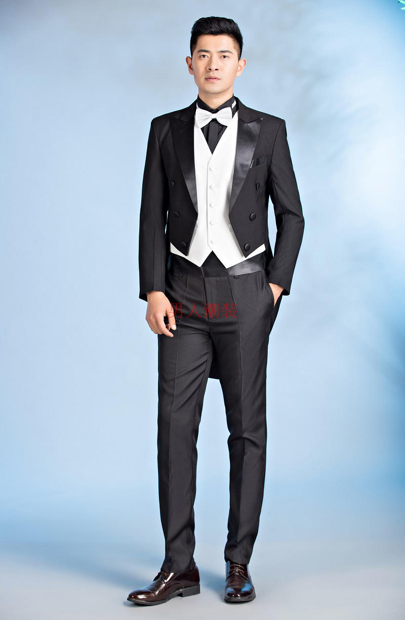 Cao cấp của nam giới tuxedo trang phục sân khấu lệnh điệp khúc phù hợp với tiệc cưới nghệ thuật kiểm tra phù hợp với ăn mặc