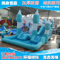 Inflatable Jump Childrens Home Small Indoor Trampoline Oxford Cloth Combination Slide Inflatable Naughty Castle Unicorn