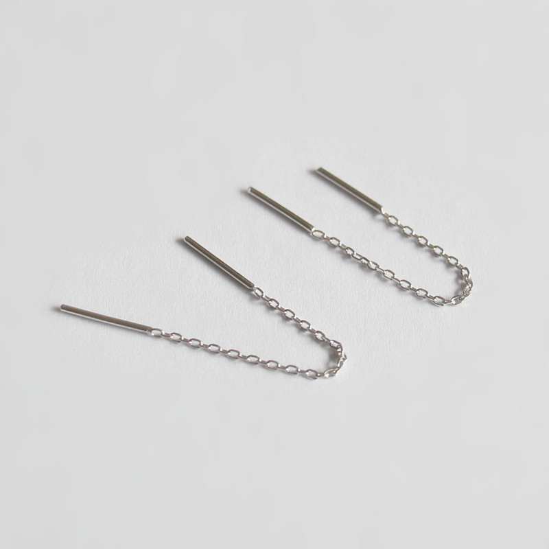 (Special) S925 earrings Japanese and Korean silver short sterling silver earrings women's O-shaped earrings simple earrings women's hypoallergenic