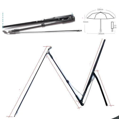 Зонтик с держателем для зонта на солнечной энергии, переключатель, канавка