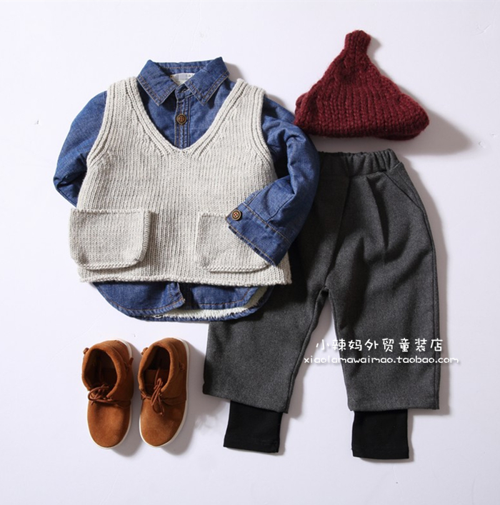 Chemise enfant à manche longue en toile - Ref 2082973 Image 10