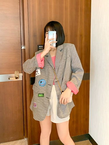 Осенний элитный сексуальный пиджак классического кроя для отдыха, оверсайз, коллекция 2021