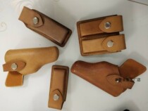  64 92 First layer scalper leather waist pistol cover Double row bullet cover Single double invisible childrens toy
