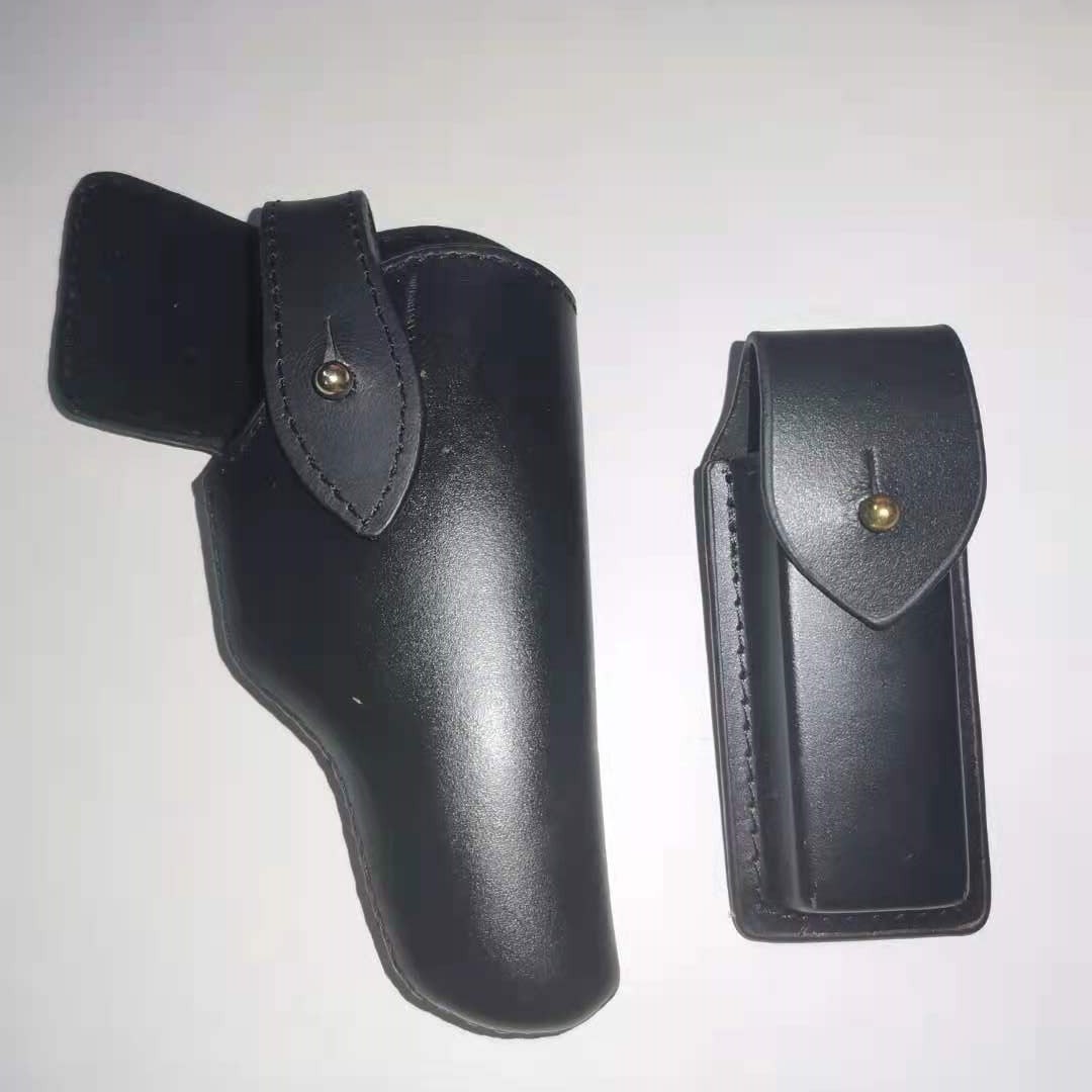 64 92 Style Toys Universal Video Prop Quick-pull Handgun Bag Cow Leather Customised Waist Cow Leather Nails handgun cover