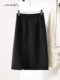 Straight-Leg Skirt for Women, Early Spring 2026 New Style, Elegant and Classy, Slimming, Versatile, Slit Woolen Skirt