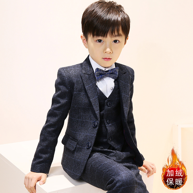 Children's suit suit boy flower girl dress piano performance costume big boy handsome child suit jacket spring and autumn