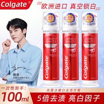 High Dew Original Clothing Import Flair Press Straight Vertical Pump Style Fresh Breath Go Yellow To Tooth Stains to Smoke Stains Toothpaste