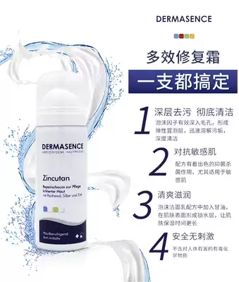 Spot German DERMASENCE Zincutan Zinc Oxide Mousse Antibacterial Repair Foam 50ml