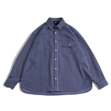 Свободные рубашки в тонкую полоску от Bellken Morning Studio, мужские и женские куртки с длинными рукавами, мода в стиле ретро.