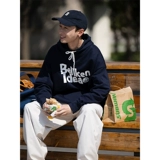 Ретро толстовка с капюшоном с капюшоном подходит для мужчин и женщин для отдыха, свободный крой