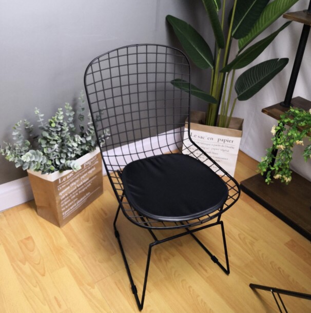 Nordic Ins Chair Mesh Red Chair Clothing Shop and chairs matching combined industrial wind leaning back chair Leisure minimalist Fashion Stool