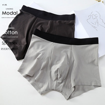 Men's underwear modyer cotton boyshort cotton sexy youth comfortable boxer pants waist underpants head