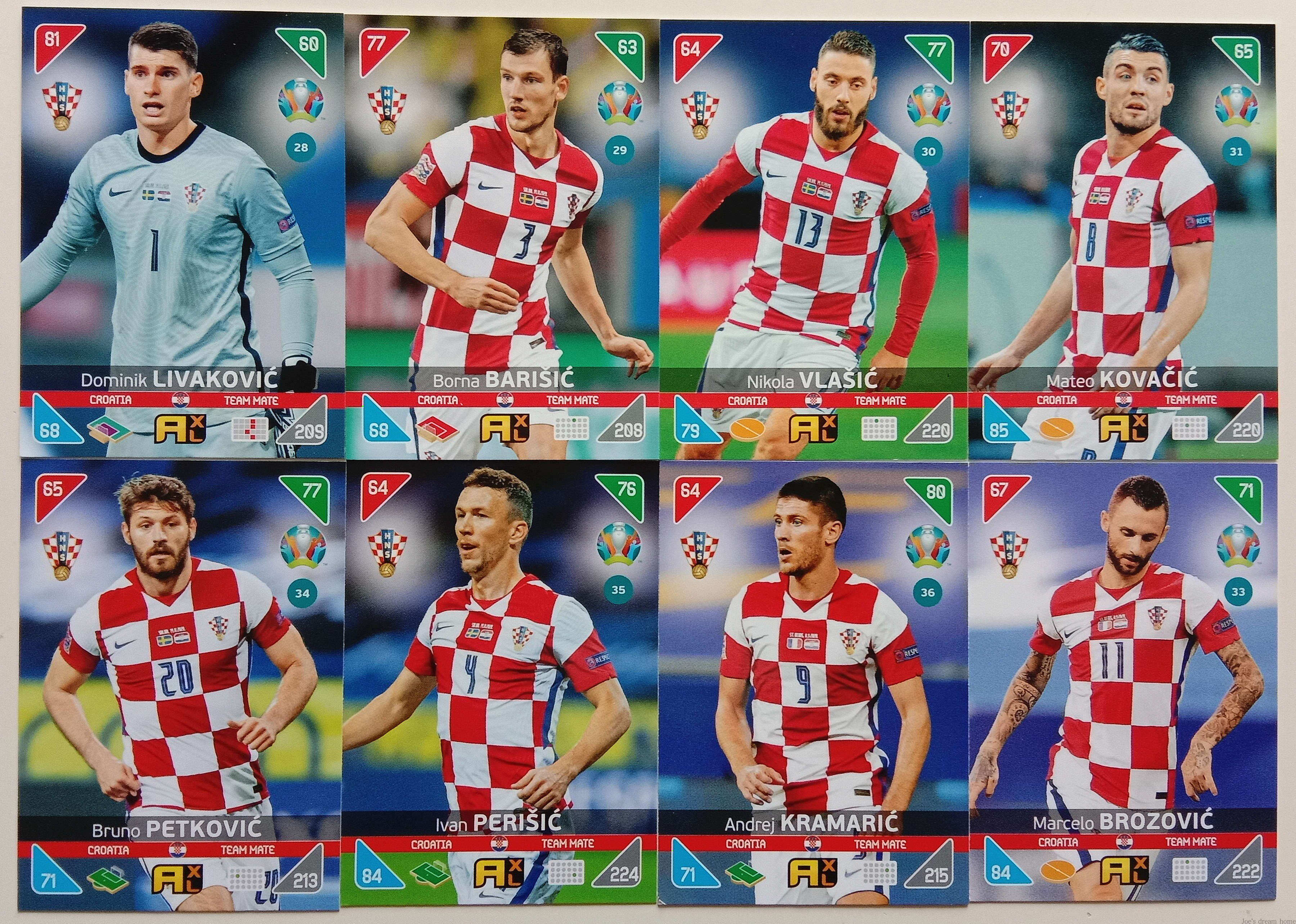 Panini 21 European Cup game version Puka sleeve Croatia-Taobao