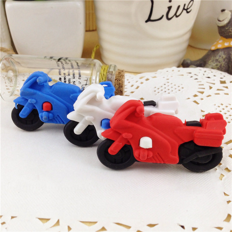 P195 New creative cartoon locomotive locomotive eraser Student children's rubber stationery supplies