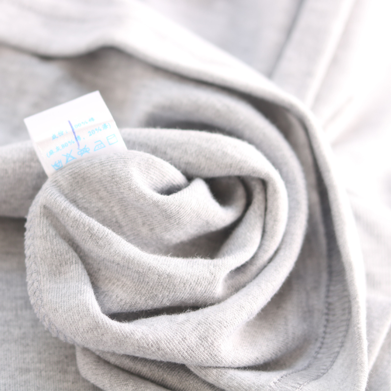 Chất liệu cotton nguyên chất cộng với phân bón để tăng màu sắc rắn rỏi cho nam cổ tròn đơn mảnh quần áo mùa thu áo dài tay cotton cổ thấp và tuổi già thêm mã lớn - Áo ấm áo ấm thu đông nam cổ lọ