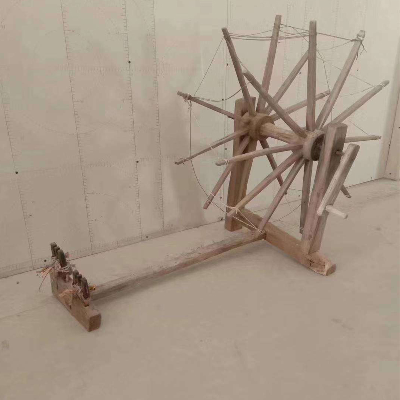 Folklore Nostalgia Collection Old Objects Old Objects Old Farm Furniture Old Textiles Old Spinning Line Car Hand Spinning Textile Machine Cloth Machine Video Props