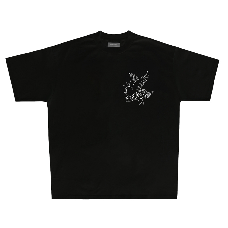 Lil Peep Crybaby Peace Dove American Vintage Retro Pure Cotton T-Shirt Lil Peep Crybaby Peace Dove American Vintage Retro Pure Cotton T-Shirt