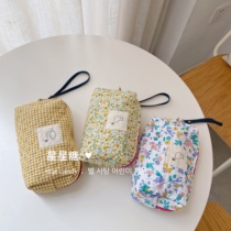 nalinaki portable makeup bag large capacity travel cashier bag Urine Cloth Bag Zipper Wash Toiletry Bag Girl Hands bag