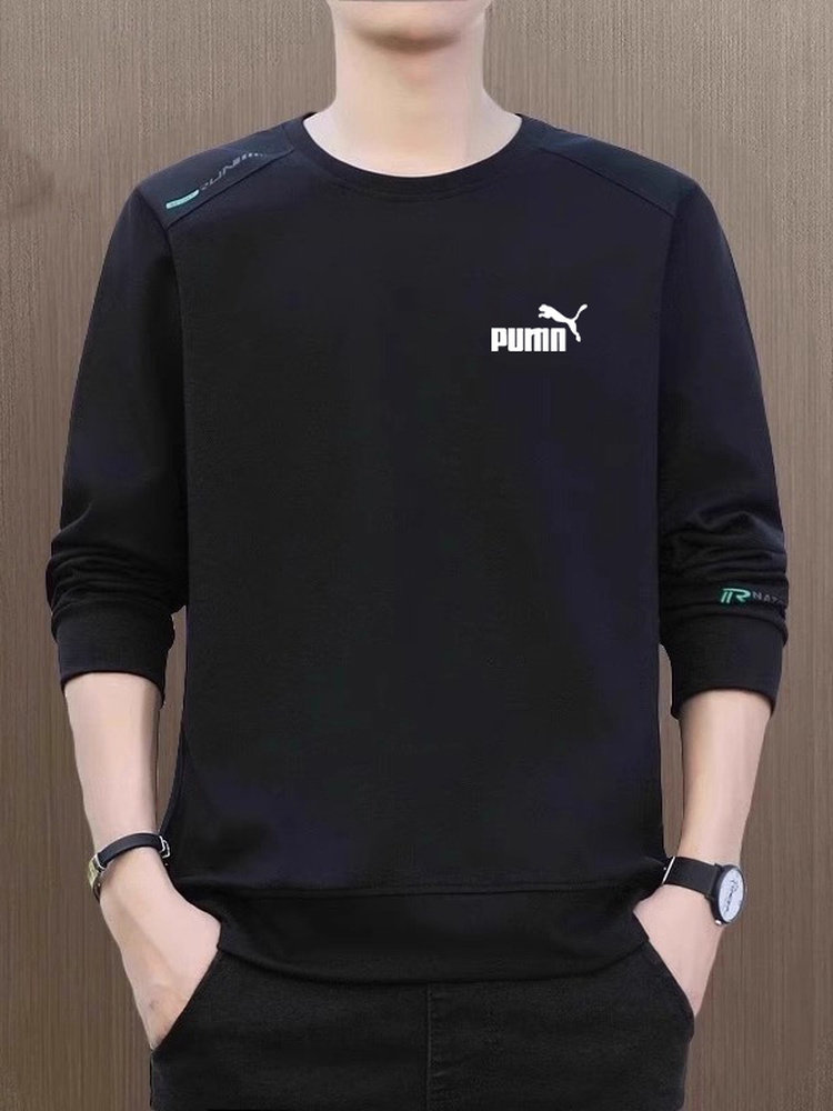 [90% off Special Zone]Men's Sweatshirt for Autumn and Winter, Casual Versatile Long-Sleeve Oversized T-Shirt, Heavyweight Sports Fleece Top
