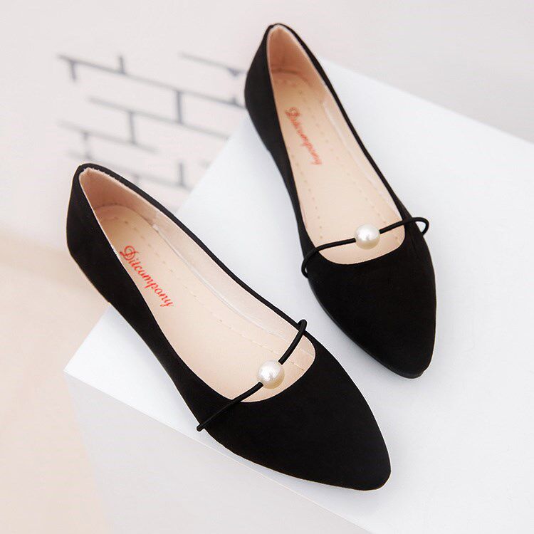 d bean shoes women autumn winter single shoes driving sloth people flat bottom shoes frosted Korean version social women shoes non-slip pregnant women moms 