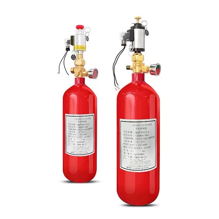 Gas Fire Extinguishing Nitrogen-Driven Cylinder Set, Launch Cylinder Gas with Pipeline, Specifically for Heptafluoropropane Ig541.Co2