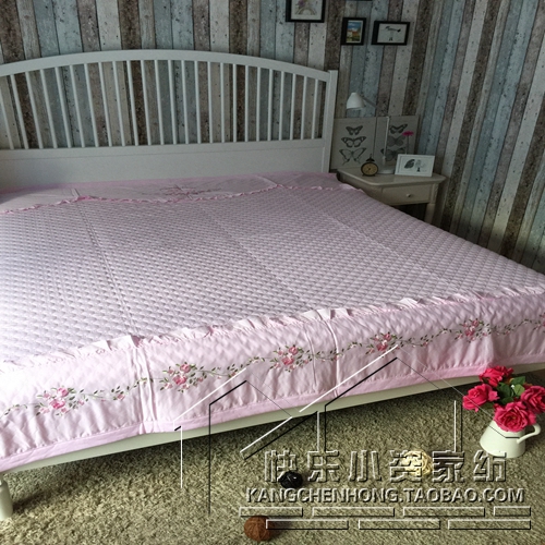 Hàn Quốc cao cấp cotton cao cấp thêu thêu bông điều hòa không khí đôi đã được mùa hè mát mẻ bởi mùa xuân và mùa thu bởi tấm trải giường bộ ga giường cao cấp