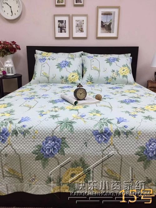 Hàn Quốc bông giặt chăn bông trải giường in dày tấm giường nệm mat mat ba mảnh trải giường