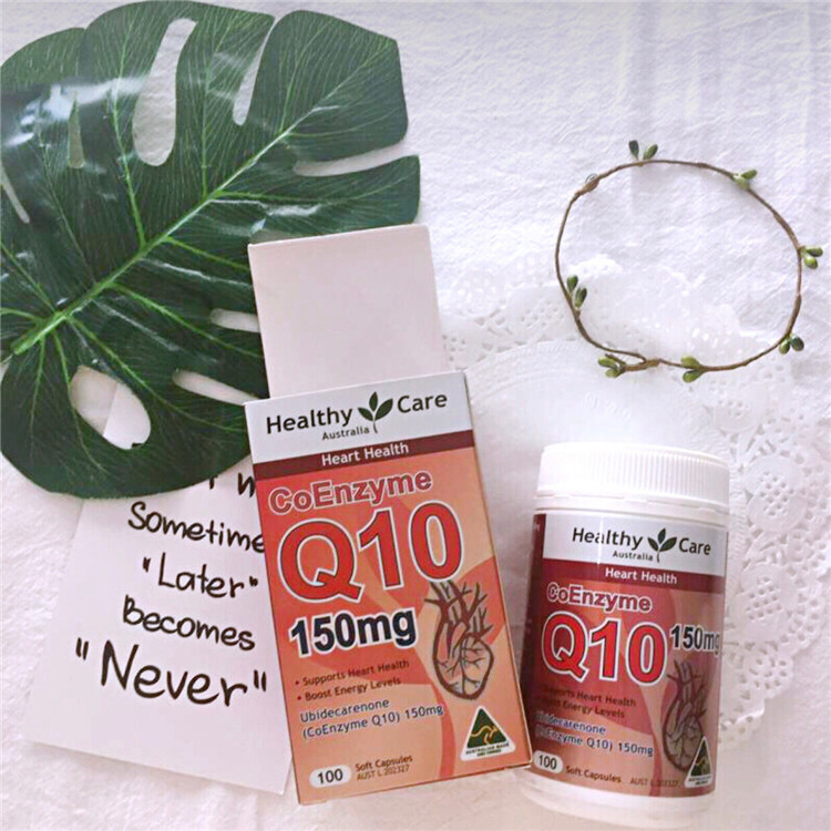 Healthy Care coenzyme Q10 150mg100 grain protects heart health care vascular health Australia
